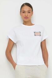 Twinset pamut póló női, fehér - fehér M - answear - 41 990 Ft