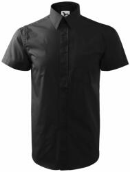 MALFINI Férfi rövid ujjú galléros ing Chic - Fekete | XL (2070116)