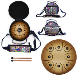  Tongue Drum din Otel - Handpan Maro 5.5 Inch/13.97 cm - 1 Buc Castron