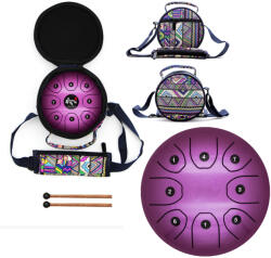  Tongue Drum din Otel - Handpan Violet 5.5 Inch/13.97 cm - 1 Buc Castron
