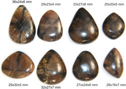  Cabochon din Andaluzit - Neregulat - Picatura - 25-36x16-30x4-8 mm - 1 Buc