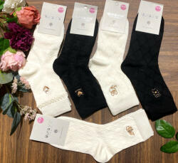 aura. via Anyagában mintás női zokni 5 pár/cs NZX1112 (NZX1112)