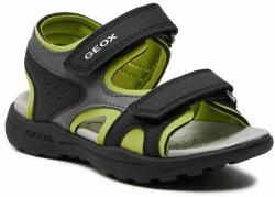 Geox Szandál Geox J Vaniett Boy J455XC 015CE C0802 M Black/Lime 24