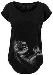 Monkey Mum® Tricou pentru alăptare Monkey Mum® negru - maimuță S (P00771-4)