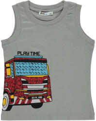 Civil Tűzoltóautós grafit kisfiú trikó (Méret 92-98)