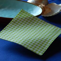 Pack Service Punta-Punta szalvéta 33x33 cm kockás zöld, 50 lap/csomag