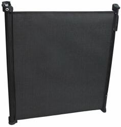 Lionelo - poarta de siguranta cu suruburi tulia , textila, retractabila din poliester, 140 cm, negru