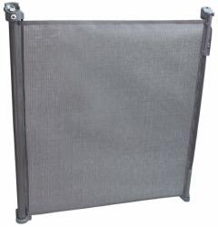 Lionelo - poarta de siguranta cu suruburi tulia , textila, retractabila din poliester, 140 cm, gri