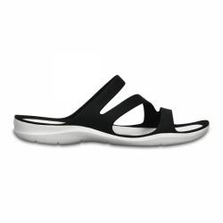Crocs Papuci Crocs Swiftwater Sandal W Negru - Black/White 37-38 EU - W7 US