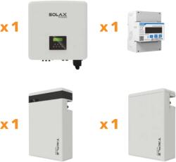SOLAX Set invertor trifazat 8kW SolaX, X3-HYBRID-8.0-D G4.2, baterie de stocare, T-BAT H 11.5 V2.1, 11.5kW pentru sisteme fotovoltaice rezidentiale (0151786+0152803+ 0152800+0128464)