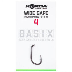 Korda Carlige Korda Basix Wide Gape Nr. 4, 10 Buc Plic (k.kbx002)