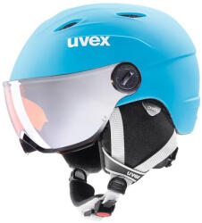 uvex Casca ski cu viziera pentru copii Uvex Junior Visor Pro, bleu, marime 52-54 (56.6.191.4103-67089555)