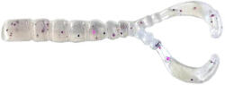 MUSTAD Grub Mustad Aji Finesse Chiki Crawl Tail 4, 3 Cm Clear Purple Glitter 12 Buc Plic (f1.m.ajw.cwt.1.7.012)