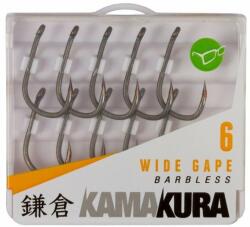 Korda Carlige Korda Kamakura Wide Gape Barbless Nr. 5, 10 Buc Plic (k.kam05)