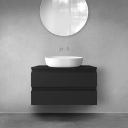 Oltens Vernal dulap 80x45.6x47 cm sub chiuveta pe perete negru 60001300 (60001300)