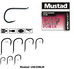 Mustad Carlige Mustad Ultrapoint Bl. Mat Forjat Revers Rotund, Nr 1, 10 Buc Plic (m.10625blm.1)