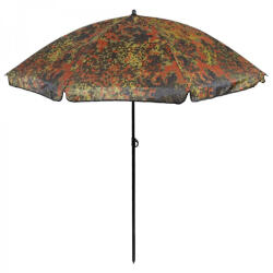 Fox Outdoor Umbrela parasolar pentru plaja, pescuit, camping, diametru 180 cm, unghi reglabil, camuflaj (37400V)
