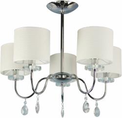 Candellux Estera lampă de tavan 5x40 W crom-cremos 35-11671 (3511671)