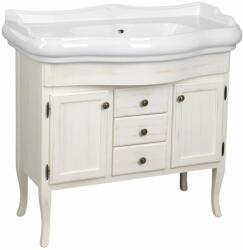 SAPHO Retro dulap 89x36.5x80 cm sub chiuveta pe picioare alb 1621 (1621)