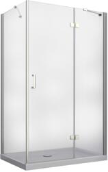 Besco Viva cabină de duș 120x80 cm dreptunghiular crom luciu/sticlă transparentă VPP-128-195C (VPP128195C)