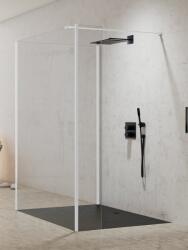 NEW TRENDY New Modus White perete cabină de duș walk-in 80 cm alb mat/sticla transparentă EXK-2255