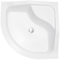Besco Oliver cădiță de duș semirotundă 80x80 cm alb #BAO-80-II (#BAO80II)