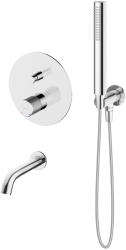 Oltens Set baterie cadă-duș Oltens Hamnes 34106100, pipă baterie Oltens Molle 39100100, 37102100, 39304100, 37200100 (36609100)