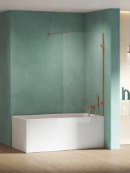 New Trendy Eventa Copper Shine paravan cadă 80 cm o piesă cupru luciu/sticlă transparentă EXK-5696 (EXK5696)