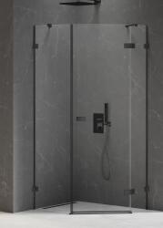 NEW TRENDY Avexa Black cabină de duș 100x80 cm negru mat/sticlă transparentă EXK-3880 (EXK3880)