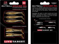 Live Target Set De Rezerva Live Target Pentru Baitball Spinner Rig Large 853 Purple Dark Amber Gold (f.lt.srip03lg853)