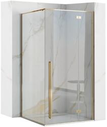 Rea Fargo cabină de duș 120x90 cm dreptunghiular auriu luciu/sticlă transparentă REA-K6614