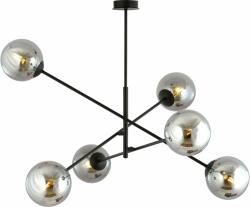 Emibig Linear lampă de tavan 6x10 W negru-grafit 1167/6 (11676)