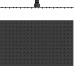 TRES Selection cap de duș 40x25 cm dreptunghiular negru 134315008NM (134315008NM)