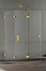 NEW TRENDY Eventa Gold Shine cabină de duș 80x80 cm pătrat auriu luciu/sticlă transparentă EXK-4792
