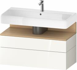 Duravit Qatego dulap 99x47x59 cm sub chiuveta pe perete alb-stejar QA4395030220010 (QA4395030220010)