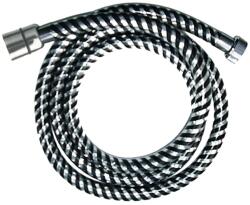 Invena Biflex furtun de duș 150 cm crom-negru AW-30-J04 (AW30J04)