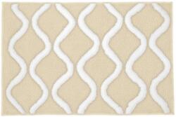 Kleine Wolke Piana covor de baie 90x60 cm dreptunghiular alb-bej 9180226519 (9180226519) Covor baie