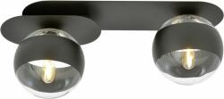 Emibig Plaza Stripe lampă de tavan 2x10 W negru-transparent 1121/2 (11212)
