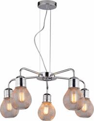 Candellux Gliva lampă suspendată 5x60 W crom 35-58669