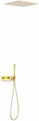 TRES B-System set de duș ascuns cu termostat cu duș de ploaie auriu 30725206OR (30725206OR)