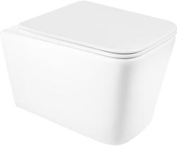 Hagser Lina vas wc cu capac soft-close agăţat fără margine alb HGR60000042 (HGR60000042)