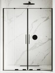 NEW TRENDY Smart Black uși de duș 150 cm culisantă negru mat/sticlă transparentă EXK-4120 (EXK4120)