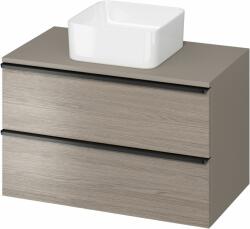 Cersanit Virgo dulap cu blat 80x46.9x49.9 cm sub chiuveta pe perete gri-stejar S522-031 (S522031)
