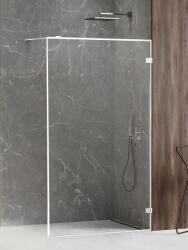 NEW TRENDY Avexa White perete cabină de duș walk-in 80 cm alb mat/sticla transparentă EXK-2909