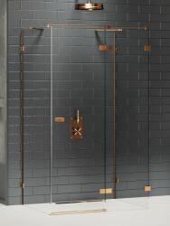 NEW TRENDY Avexa Copper Brushed cabină de duș 120x100 cm dreptunghiular cupru periat/sticlă transparentă EXK-3737 (EXK3737)