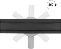 Hagser Iris rigolă duș 70 cm negru HGR13000030 (HGR13000030)