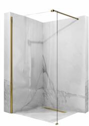 Rea Aero perete de duș 120 cm auriu luciu/sticla transparentă REA-K8443