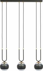 Emibig Glam Stripe lampă suspendată 3x10 W negru-transparent 1113/3 (11133)
