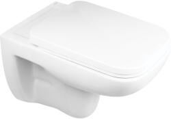 Oltens Ribe vas wc cu capac soft-close agăţat fără margine alb lucios 42010000 (42010000)