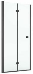 Roca Capital uși de duș 90 cm pliantă negru mat/sticlă transparentă AM4509016M (AM4509016M)